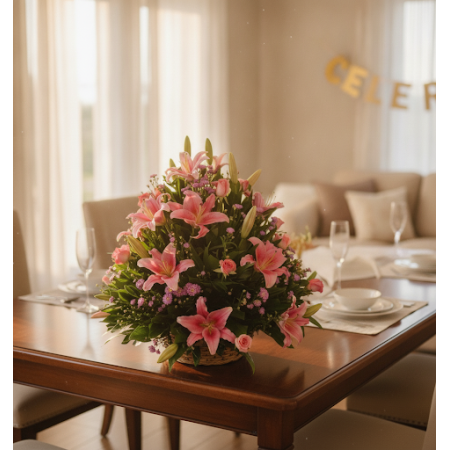 Basket of Flowers 18 | Frisk Blomsterlevering