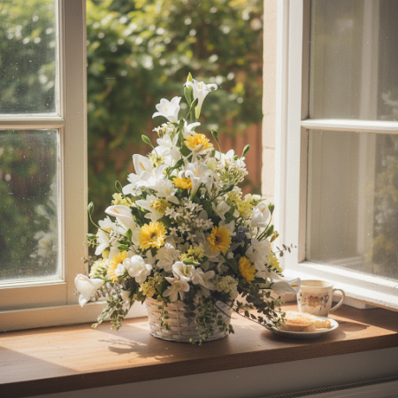 BASKET OF FLOWERS 19 - 3 Basket of Flowers 19 | Fresh Flower Baskets