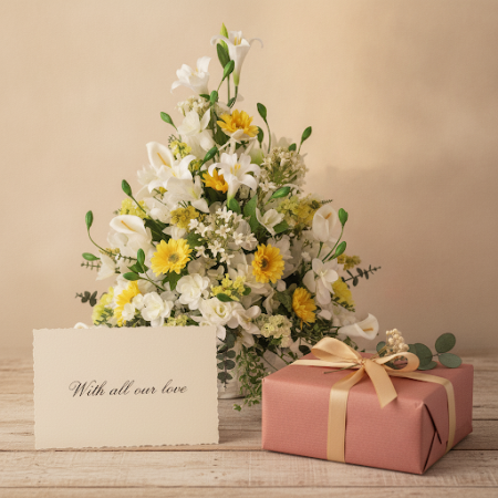 BASKET OF FLOWERS 19 - 4 Basket of Flowers 19 | Fresh Flower Baskets