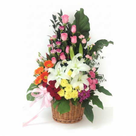 BASKET OF FLOWERS 20 - 7 BASKET OF FLOWERS 20 | 신선한 꽃 바구니어떤 공간도 BASKET OF FLOWERS 20으로 밝게 만들어 보세요. 선물이나 홈 데코에 완벽한 화려한 꽃다발입니다. 오늘