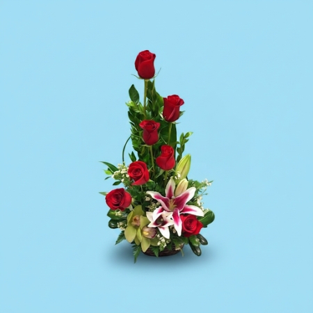 Basket of Flowers 22 – Fresh, Vibrant Blooms for Any Occasion