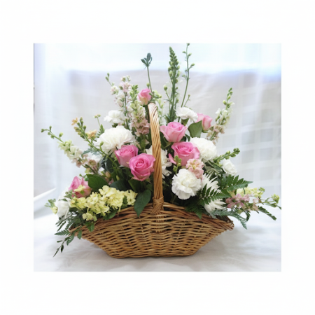 BASKET OF FLOWERS 23 - 7 Basket of Flowers 23 | سلال الزهور الطازجةأضئ أي مساحة مع سلة الزهور 23 الخاصة بنا. ترتيب مذهل من الأزه
