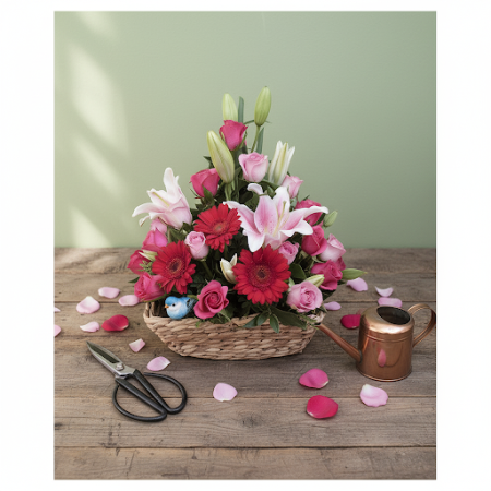 Basket of Flowers 25 | Friske Blomsterkurve