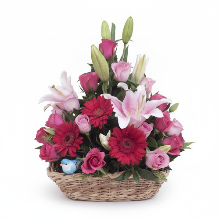 Basket of Flowers 25 | Friske Blomsterkurve