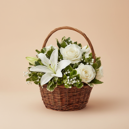 Basket of Flowers 27  Elegant Floral Gift in Pattaya - 2 Basket of Flowers 27 | Fresh Blooms & Gifts