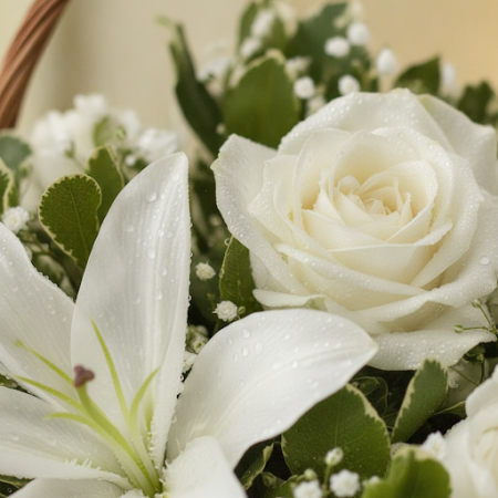 Basket of Flowers 27  Elegant Floral Gift in Pattaya - 4 Basket of Flowers 27 | Fresh Blooms & Gifts