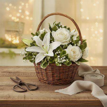 Basket of Flowers 27  Elegant Floral Gift in Pattaya - 5 Basket of Flowers 27 | Fresh Blooms & Gifts