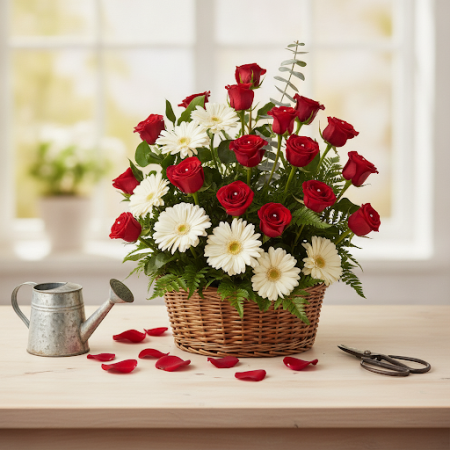 Basket of Flowers 30 | Cistelles de Flors Fresques