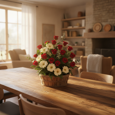 Basket of Flowers 30 | Cistelles de Flors Fresques