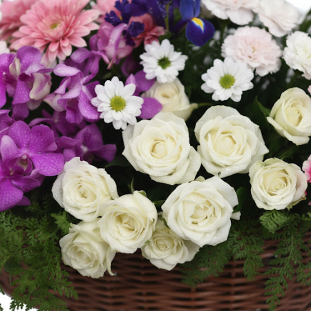 ตะกร้าดอกไม้สด รุ่น 32 - 5 ตะกร้าดอกไม้สด รุ่น 32 ดอกไม้และของขวัญพรีเมียม | Flower Delivery Pattaya