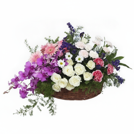 ตะกร้าดอกไม้สด รุ่น 32 - 7 ตะกร้าดอกไม้สด รุ่น 32 ดอกไม้และของขวัญพรีเมียม | Flower Delivery Pattaya