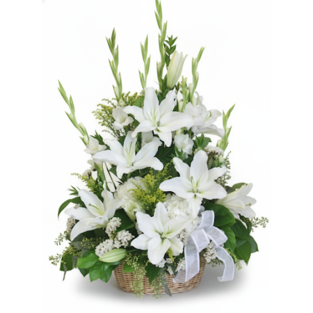 BASKET OF FLOWERS 41 - 7 Basket of Flowers 41 | سلال الزهور الطازجةأضئ أي مساحة مع سلة الزهور 41 الخاصة بنا. ترتيب مذهل من الأزه