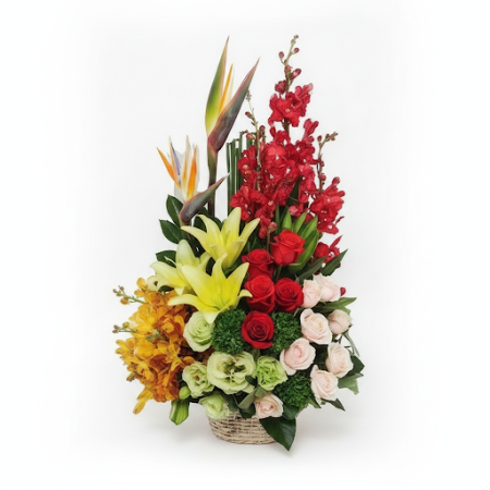 BASKET OF FLOWERS 42 - 7 Basket of Flowers 42 | Färska BlomsterkorgarLys upp vilket utrymme som helst med vår BASKET OF FLOWERS 