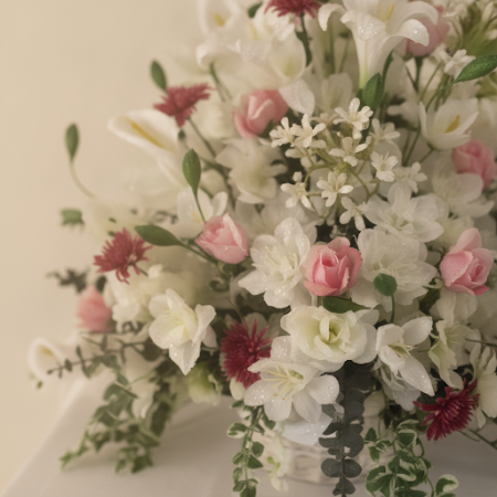 BASKET OF FLOWERS 43 - 3 Basket of Flowers 43 | Fresh Flower Baskets