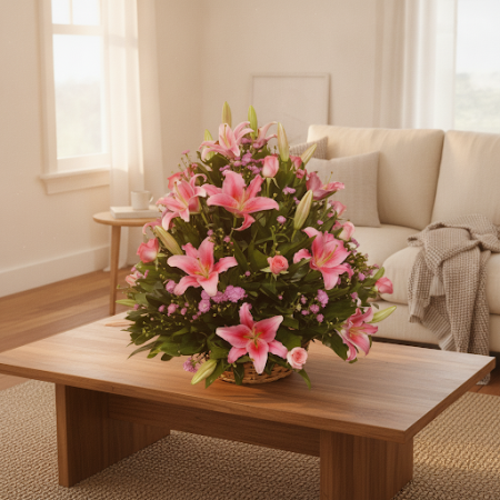 BASKET OF FLOWERS 44 - 6 Basket of Flowers 44 | Flores Frescas y RegalosIlumina cualquier espacio con nuestro BASKET OF FLOWERS 
