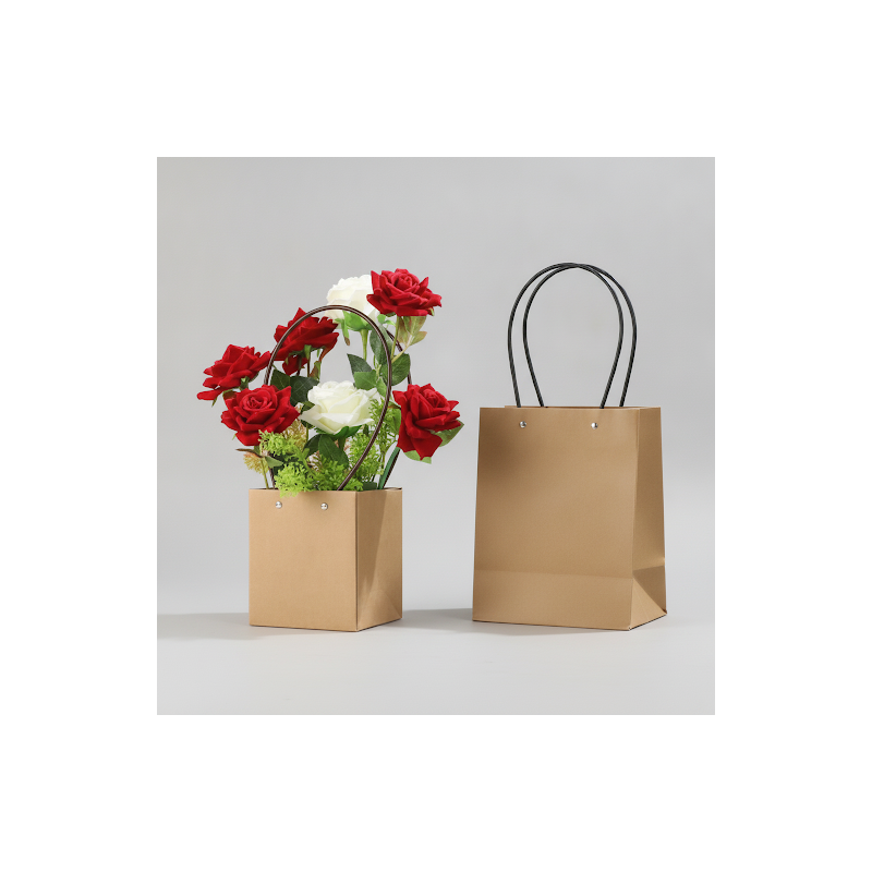 10 roses in basket waterproof paper handy gift bag - 3 10 roses in basket waterproof paper handy gift bag | Valentine's Day