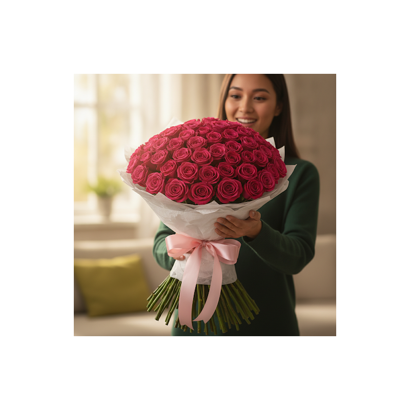 100 pink roses - 12 100 Pink Roses | Verse Rozen Vandaag Bezorgd