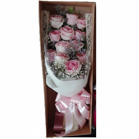 12 pink rose flower in box - 4 Pink Rose Flower Box | Frische Rosen | [Ihre Marke]Überraschen Sie jemanden Besonderen mit 12 stu