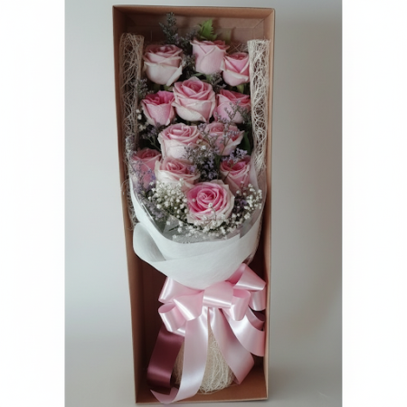 12 pink rose flower in box - 5 Pink Rose Flower Box | Frische Rosen | [Ihre Marke]Überraschen Sie jemanden Besonderen mit 12 stu