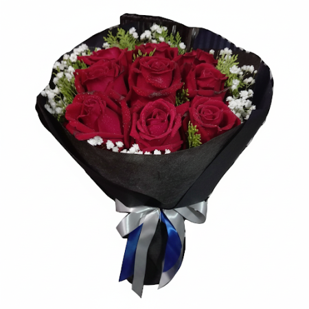 12 red Rose flowers - 7 Röd Ros Bukett | Beställ Färska Blommor OnlineÖverraska någon speciell med vår fantastiska 12 red Rose f