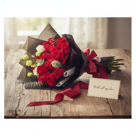 12 red Rose flowers - 3 Red Rose Flowers | Fresh & Beautiful Blooms