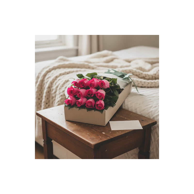 12 roses in box - 2 12 وردة في صندوق | ورد طازج | وردة في صندوقفاجئ شخصًا مميزًا مع صندوقنا الأنيق من 12 roses in box. مثالي لأي