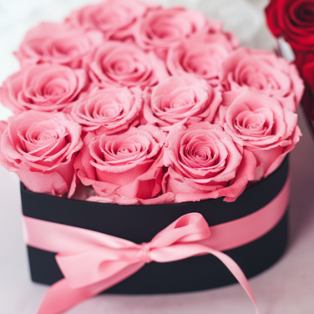 12 roses in box - 5 12 Roses in a Box | Δώρα για την Ημέρα του Αγίου ΒαλεντίνουΕκπλήξτε το αγαπημένο σας πρόσωπο αυτή την Ημέρα 