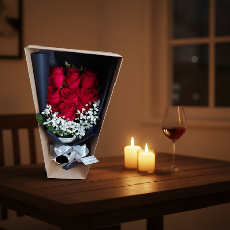 13 red roses in box - 6 13 roses vermelles en caixa | Roses fresques | ROSA EN CAIXASorprèn algú especial amb 13 stunning red ro