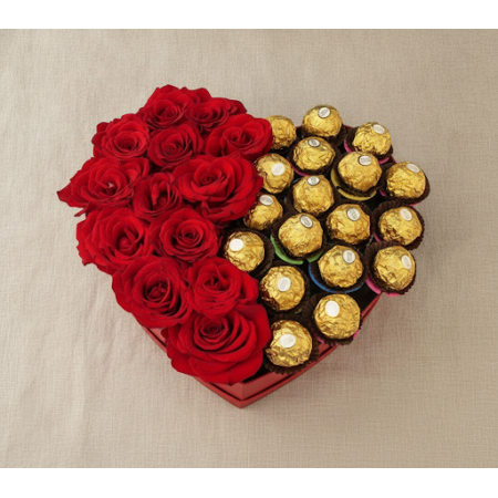 20 roses with chocolate - 2 20 Roses & Chocolate: Regalo di San ValentinoSorprendi la tua persona amata questo San Valentino con