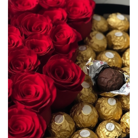 20 roses with chocolate in box - 5 20 Roses & Chocolate Box | Valentijnsdag Cadeau