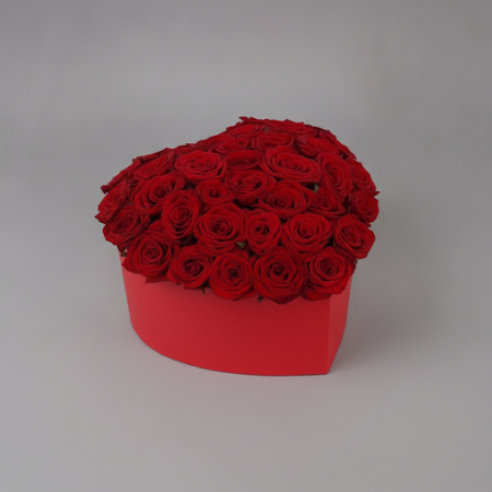 23 Red Roses flowers in box for Valentine - 4 23 Red Roses flowers in box for Valentine | Fiori per San ValentinoSorprendi la tu