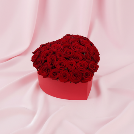 23 Red Roses in Box | Valentine's Day Flowers