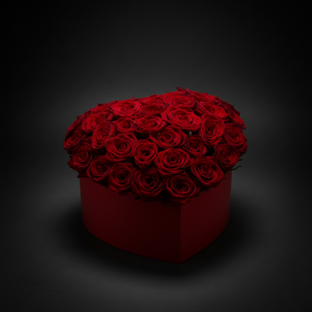 23 Red Roses flowers in box for Valentine - 8 23 Red Roses flowers in box for Valentine | Fiori per San ValentinoSorprendi la tu