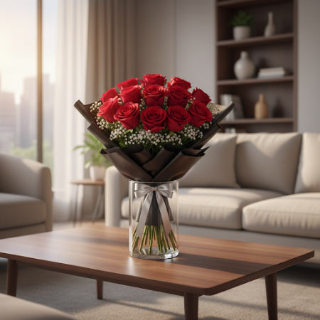 24 red rose flowers NR12 - 6 24 Rosas Vermellas: Regalo do Día de San Valentín | NR12Surpreende á túa persoa querida con 24 impr