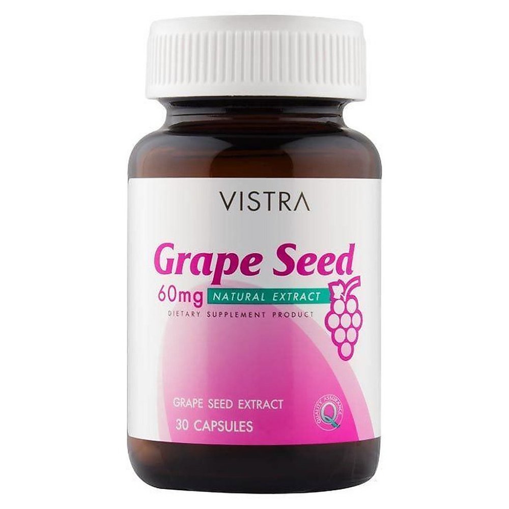 Vistra Grape Seed supplement bottle