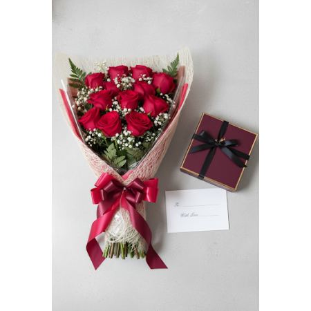 24 red roses flowers - 4 24 Κόκκινα Τριαντάφυλλα: Λουλούδια για την Ημέρα του Αγίου ΒαλεντίνουΕκπλήξτε τον αγαπημένο σας αυτόν τ