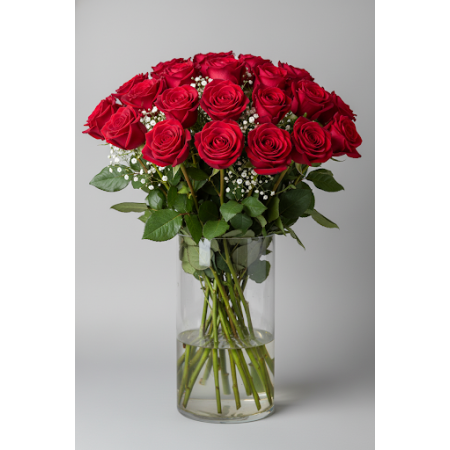 24 red roses flowers - 7 24 Κόκκινα Τριαντάφυλλα: Λουλούδια για την Ημέρα του Αγίου ΒαλεντίνουΕκπλήξτε τον αγαπημένο σας αυτόν τ