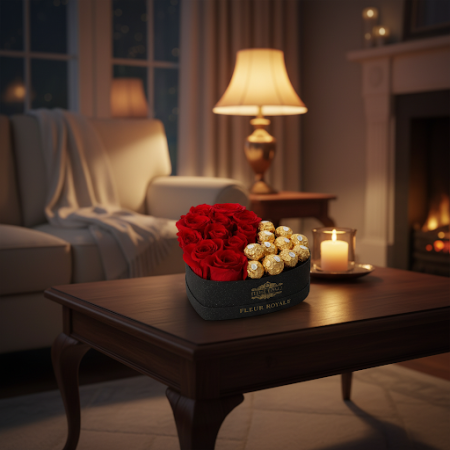 29 roses in box with chocolat - 5 29 Roses in Box & Chocolates | Valentine's Day GiftSorprende a tu ser querido este Día de San 