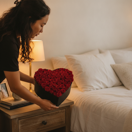 39 roses in box - 3 39 Roses in a Box | هدايا عيد الحبفاجئ أحبائك في يوم عيد الحب هذا بـ 39 وردة رائعة في صندوق جميل. هدية مثالي
