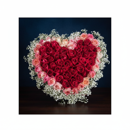 40 ROSES FLOWER IN BOX | Livraison de Fleurs Fraîches