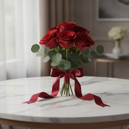 5 red  roses  flowers - 2 5 Red Roses Bouquet | Friske blomster online