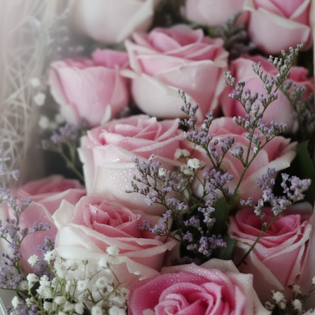 6 pink roses in box - 5 6 Pink Roses in Box | Fresh Flowers & Gifts