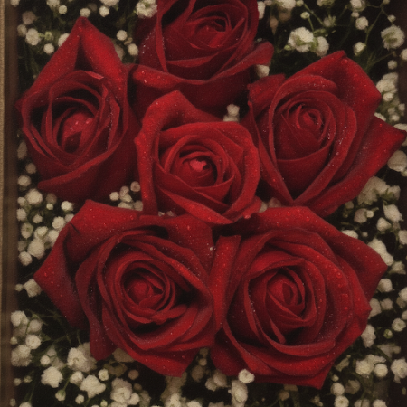 6 rose in box - 4 6 roser i en kasse | Frisk & Elegant