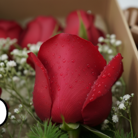 6 roses in box - 5 6 Roses in Box | Frische & elegante RosenÜberraschen Sie jemanden Besonderen mit unserer eleganten Box mit 6 