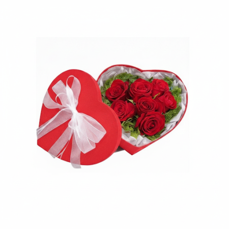 7 roses in box - 7 7 roses in box | Fleurs fraîches et élégantesSurprenez quelqu'un de spécial avec nos élégantes 7 roses in box