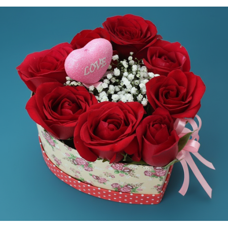 7 Roses in a Box | Fresh Roses Delivered