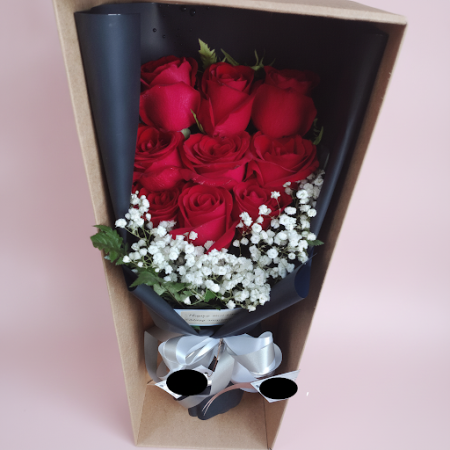 9 red roses flower in box - 5 9 Red Roses in a Box | Fresh Flower BouquetSurprise someone special with our stunning 9 red roses 