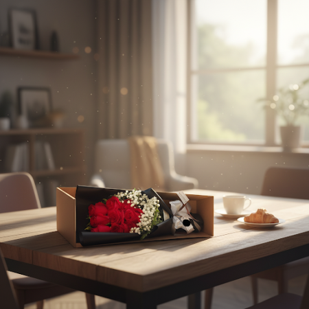 9 red roses flower in box - 6 9 Red Roses in a Box | Fresh Flower BouquetSurprise someone special with our stunning 9 red roses 