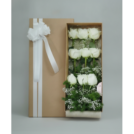 9 rose in box - 4 9 Roses in a Box | Fresh Flowers Delivered