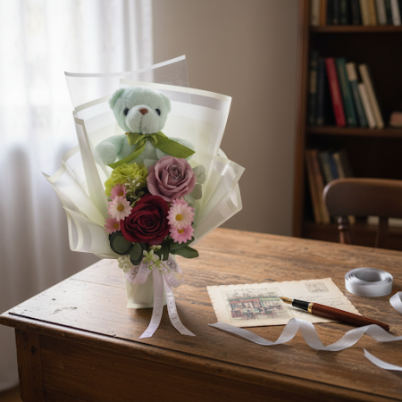Art flowers with mini doll - 5 Art Flowers with Mini Doll | 발렌타인 데이 선물사랑하는 사람을 이번 발렌타인 데이에 매력적인 Art flowers with mini doll로 놀라게 